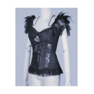  Gothic shoulder vest Black -  4