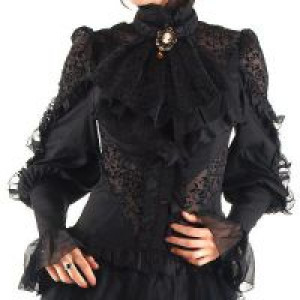  c  jacquard lattern sleeves blouse RQ-BL 21099bk /  /  /  / -  