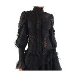  c  jacquard lattern sleeves blouse /  /  /  -  1