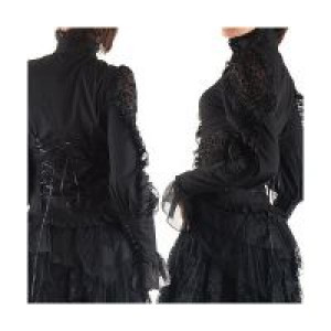  c  jacquard lattern sleeves blouse /  /  /  -  2