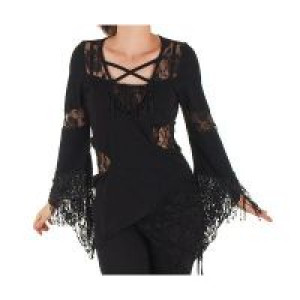  Gothic Lace T- shirts Black -  1