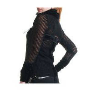  high collar cardigan -  1