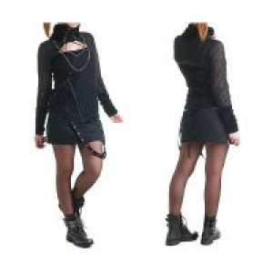  high collar cardigan -  3