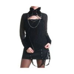  high collar cardigan -  4