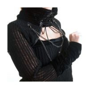  high collar cardigan -  5