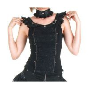 sleeveless lace shirt with choker RQ-BL SP021bk /  /  /  / -  