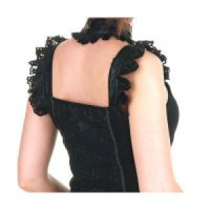  sleeveless lace shirt with choker RQ-BL SP021bk /  /  /  / -  