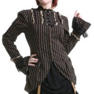  Strip shirt Coffee RQ-BL SP106cf -  