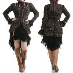  Strip shirt Coffee RQ-BL SP106cf -  