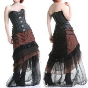  Long skirt Coffee RQ-BL SP120cf -  
