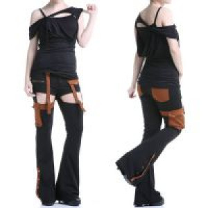  Suspender trousers Black RQ-BL SP122bk /  /  /  / -  