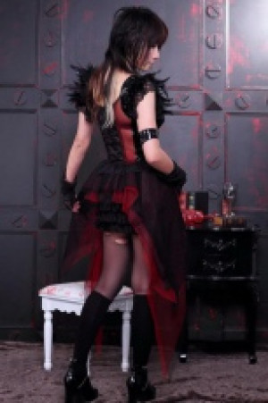  Gothic Dresses Black/Red -  1