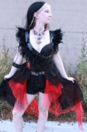 Gothic Dresses Black/Red -  6