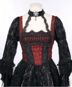  Gothic Dresses Black/Red -  3