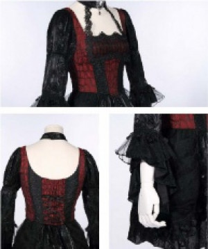  Gothic Dresses Black/Red -  5