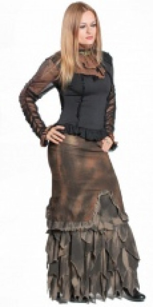  Full length pencil skirt Coffee RQ-BL SP127cf -  