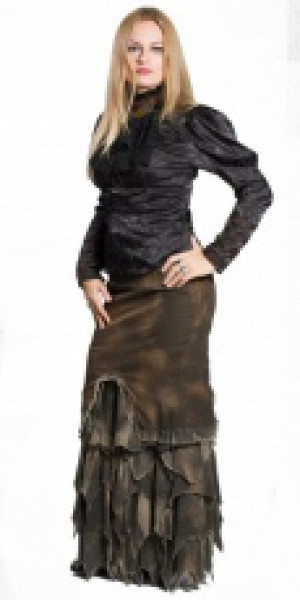  Full length pencil skirt Coffee RQ-BL SP127cf -  