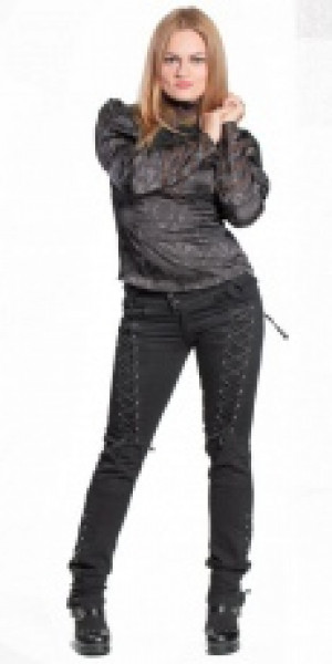  c  jacquard long sleeves blouse RQ-BL SP059 /  /  /  / -  