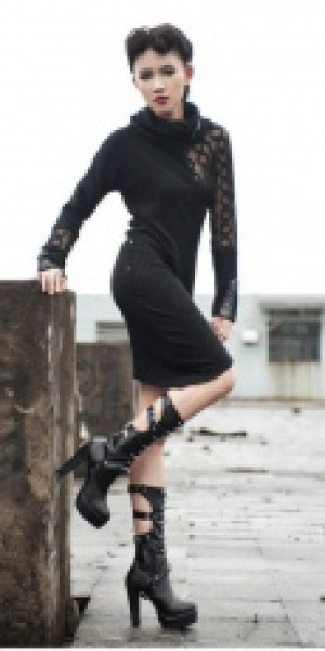  Gothic Rivet Jiaotao Black RQ-BL 1048bk -  