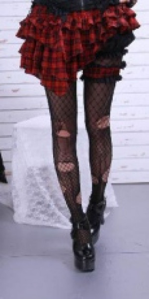  Gothic short skirts Red/Plaid -  1