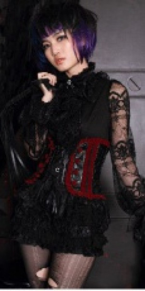  Gothic Girdle Black/Red RQ-BL 21097br /  /  /    / -  