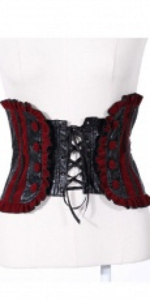  Gothic Girdle Black/Red RQ-BL 21097br /  /  /    / -  