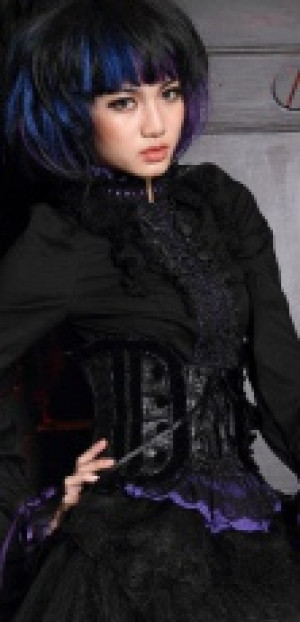  Gothic Girdle Black RQ-BL 21097bk -  
