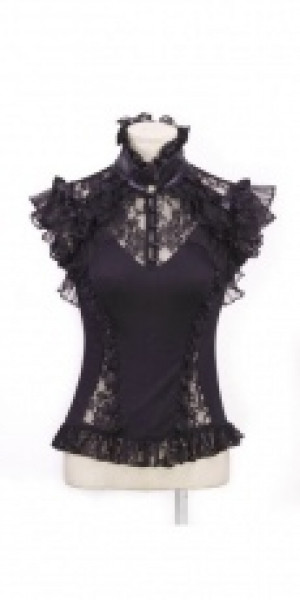  The Gothic palace-shirt T-shirt Black RQ-BL 21223bk -  