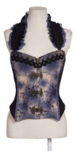  The Steampunk Strap Vest Black/Purple RQ-BL SP049bp -  