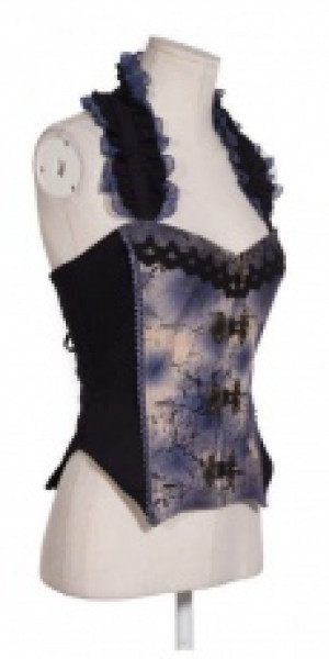  The Steampunk Strap Vest Black/Purple RQ-BL SP049bp -  