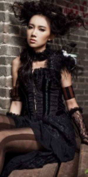  Stampunk Lace Long skirt Black RQ-BL SP067bk -  