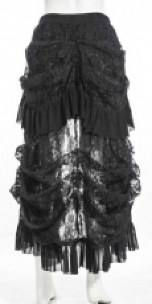  Stampunk Lace Long skirt Black RQ-BL SP067bk -  