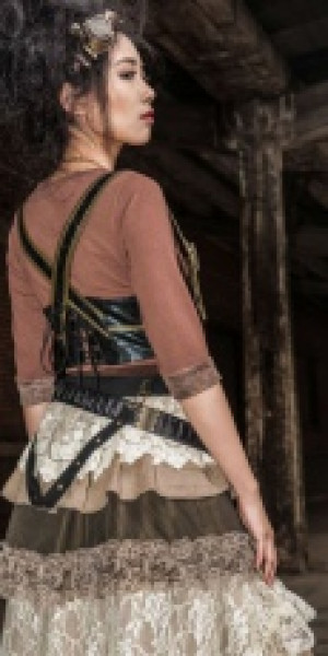   Steampunk Pocket Black -  4