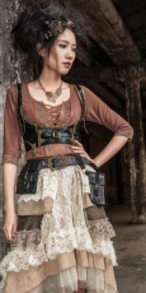   Steampunk Pocket Black -  1