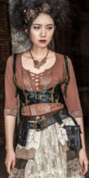   Steampunk Pocket Black -  3