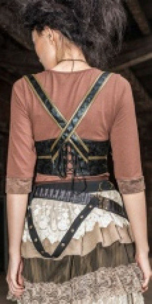   Steampunk Pocket Black -  5