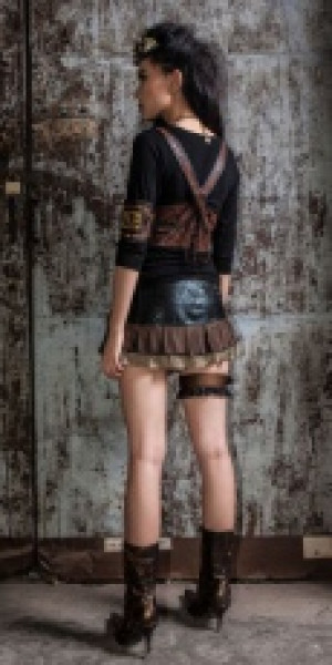  Steampunk gothic T-shirt Black RQ-BL SP088bk -  