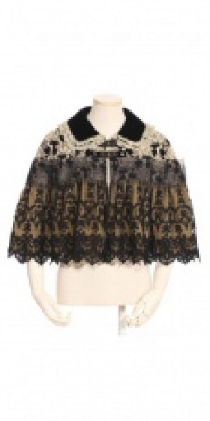  Steampunk Shawl Black/White RQ-BL SP118bw -  
