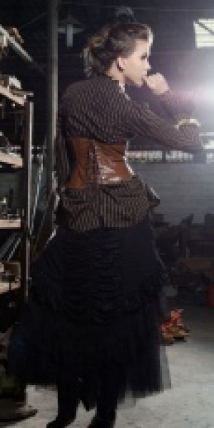  Steampunk Long Skirt Black RQ-BL SP120bk -  