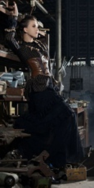  Steampunk Long Skirt Black RQ-BL SP120bk -  