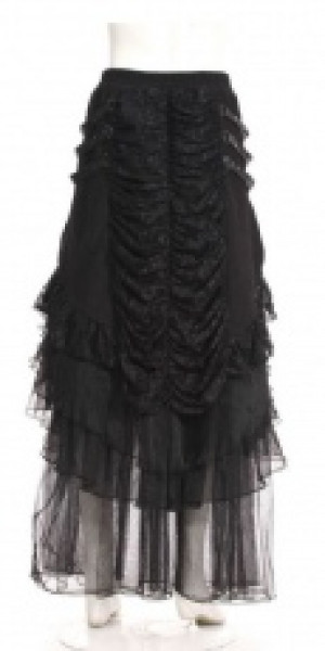  Steampunk Long Skirt Black RQ-BL SP120bk -  