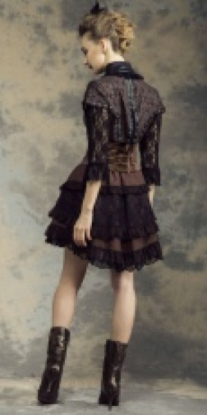  Steampunk Jacket Black RQ-BL SP138bk -  