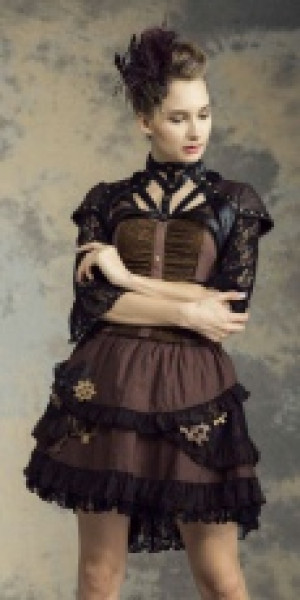  Steampunk Jacket Black RQ-BL SP138bk -  