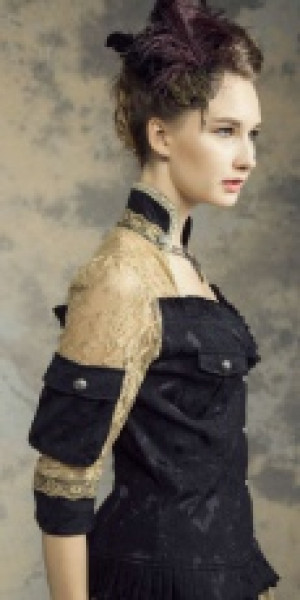  Steampunk Jacket Black RQ-BL SP141bk -  