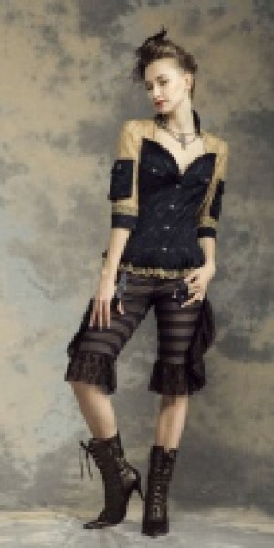  Steampunk Jacket Black RQ-BL SP141bk -  