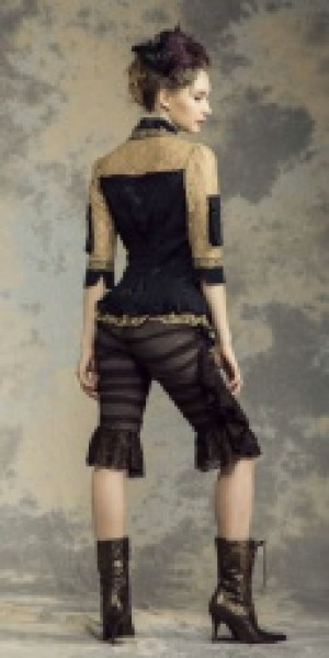  Steampunk Jacket Black RQ-BL SP141bk -  