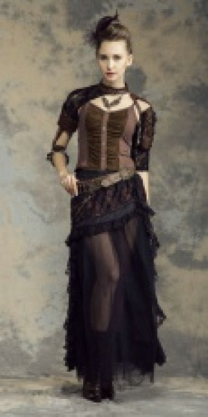  Steampunk Sleeves Fittings Black RQ-BL SP142bk -  