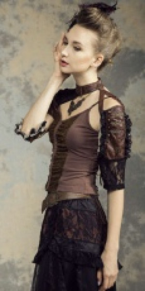  Steampunk Sleeves Fittings Black RQ-BL SP142bk -  