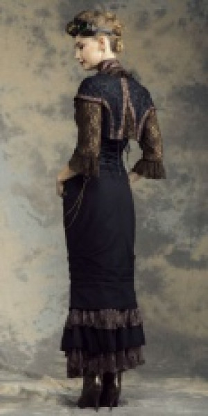  Steampunk Long Skirt Black RQ-BL SP145bk -  