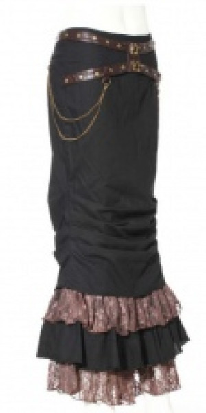  Steampunk Long Skirt Black RQ-BL SP145bk -  